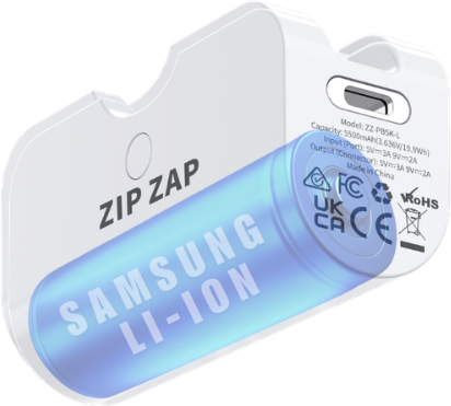 Samsung lithium-ion cell inside the Gen 3