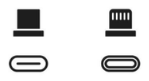 USB-C and Lightning connectors